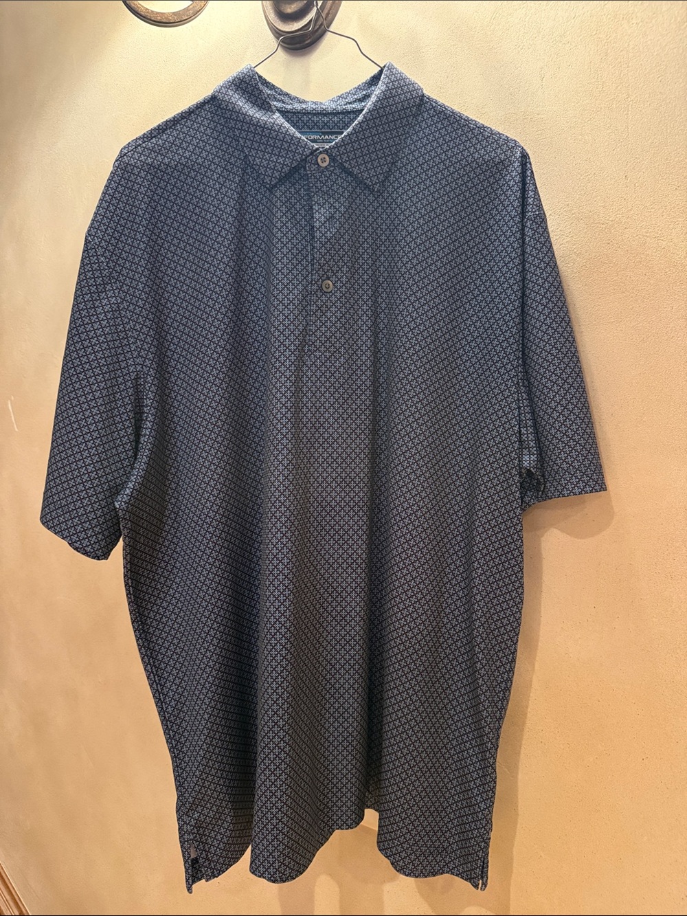 Under Armour Men's Navy Geometric Polo